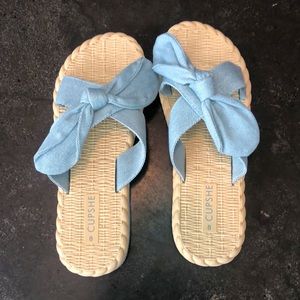 CUPSHE Bow Slide Sandal